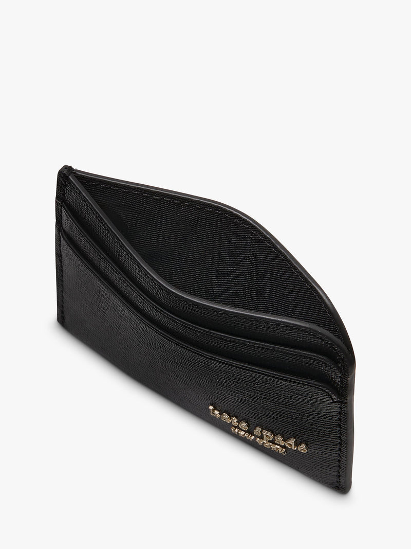 Kate Spade New York Devin leather card holder black - British product