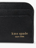 Kate Spade New York Devin leather card holder black - British product