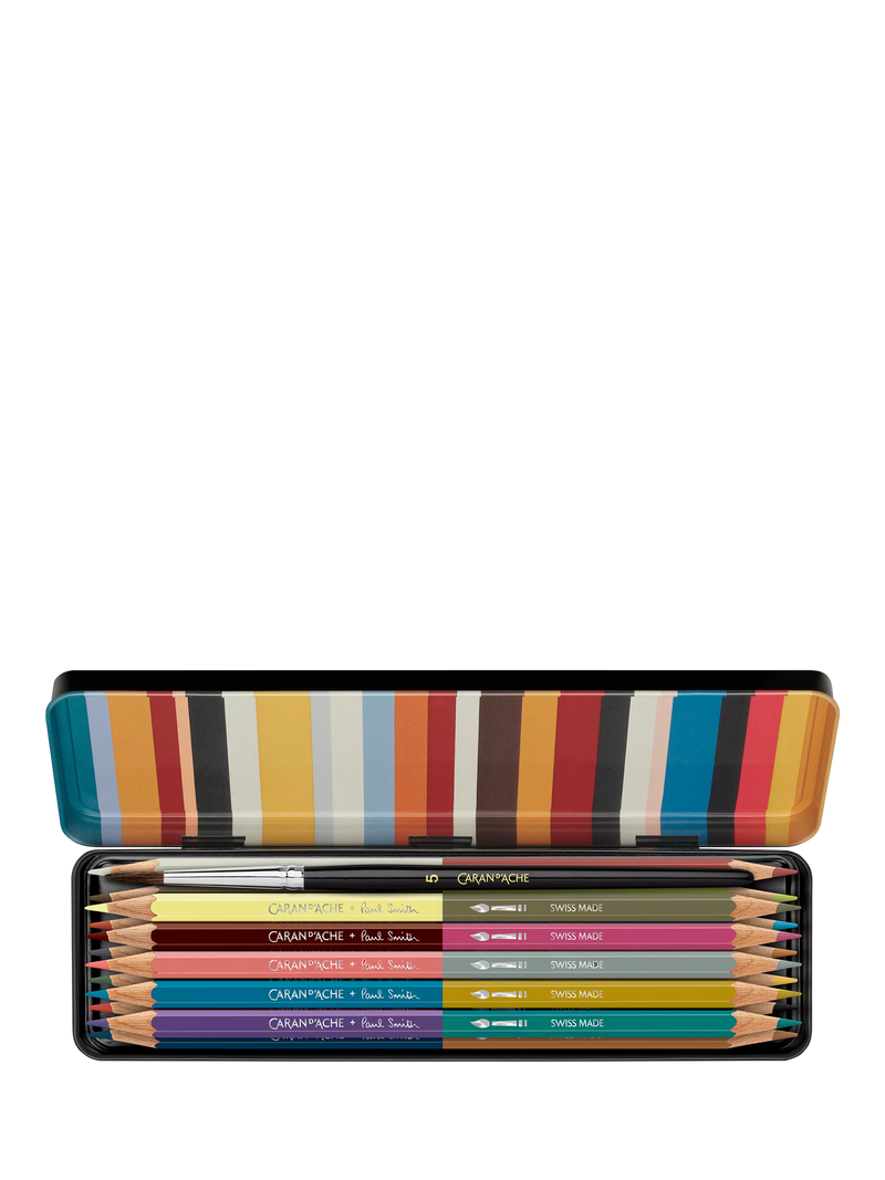 Caran d'Ache Paul Smith BiColour pencil set, 12 pencils - British product