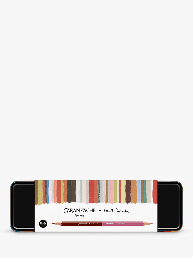 Caran d'Ache Paul Smith BiColour pencil set, 12 pencils - British product