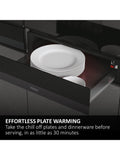 Haier HWD14ID6E warming drawer black glass, imported from the UK
