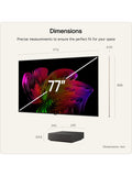 LG OLED evo 77 inch 4K TV Umber Brown (British brand)