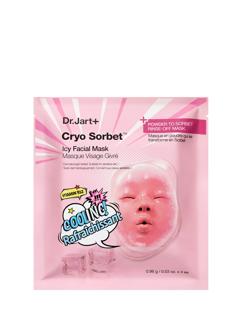 Dr.Jart Cryo Sorbet icy facial mask pack 4 (British brand)