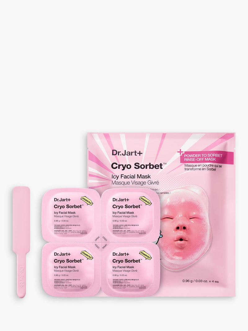 Dr.Jart Cryo Sorbet icy facial mask pack 4 (British brand)