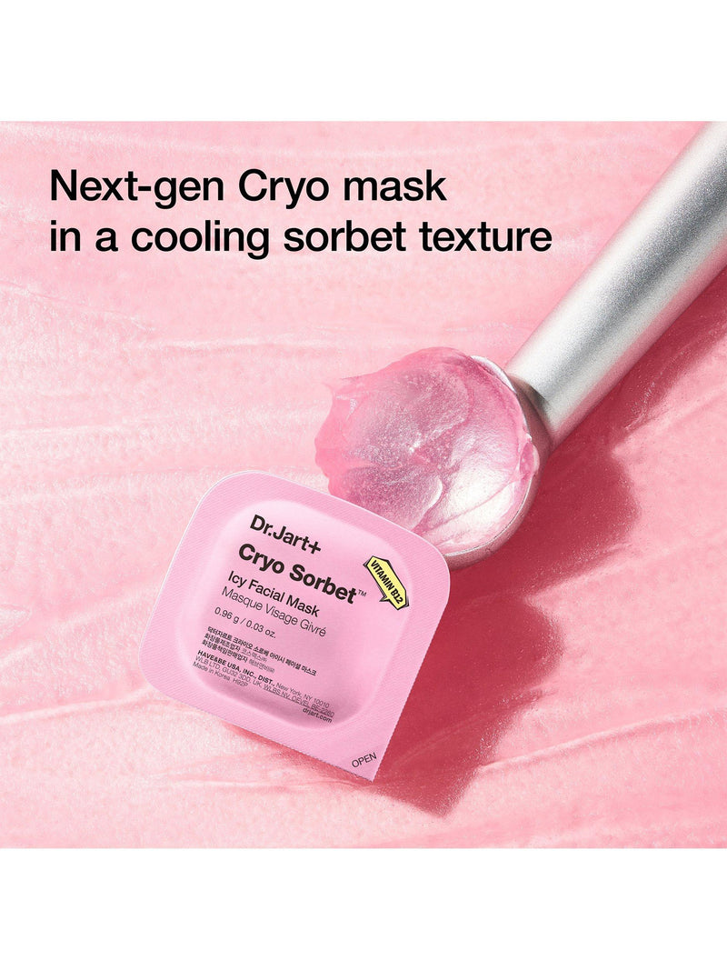 Dr.Jart Cryo Sorbet icy facial mask pack 4 (British brand)