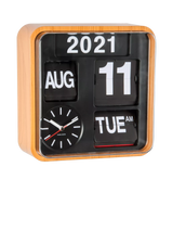 John Lewis Karlsson Mini Flip Square Analogue Wall Clock, 24cm- Buy online at McGrocer