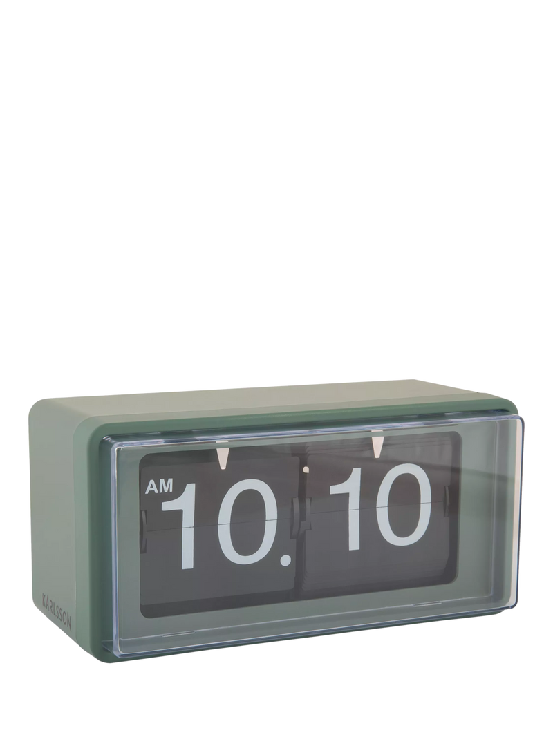 Karlsson Retro Boxed Flip Analogue Clock