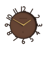 John Lewis Newgate Clocks Monorail Arabic Numeral Wall Clock 40cm Mocha Brown- Buy online at McGrocer