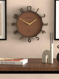 Newgate Monorail wall clock 40cm mocha brown - British product