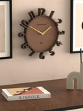 Newgate Monorail wall clock 40cm mocha brown - British product