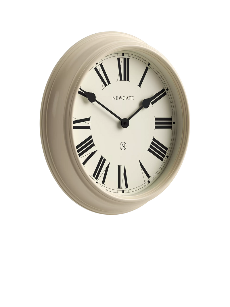 Newgate Clocks Notting Hill wall clock cream 44.5cm, imported from the UK