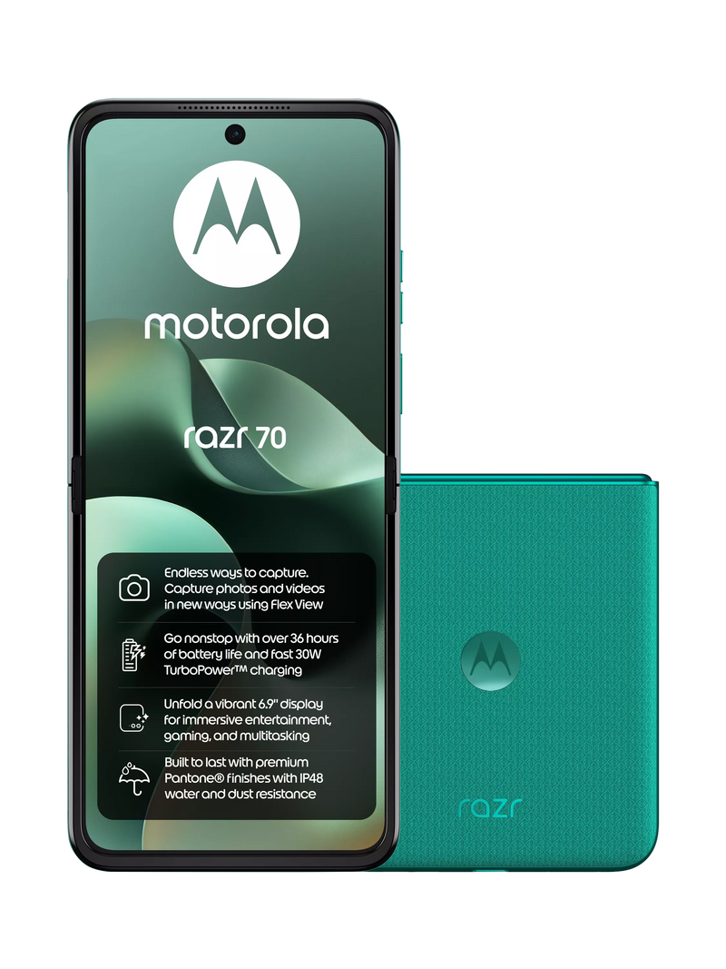 Motorola Razr 70 foldable smartphone 256GB Sporting Green - British product