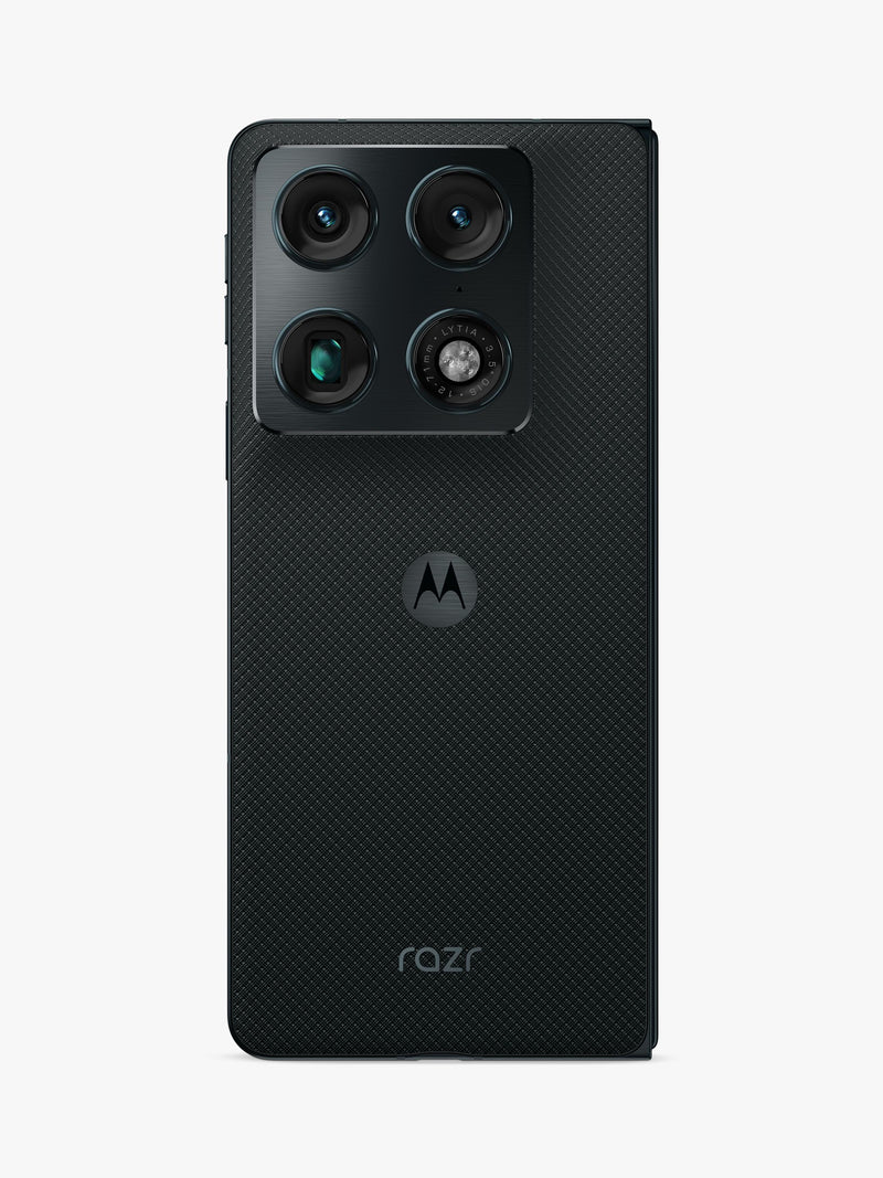 Motorola Razr Fold foldable smartphone in Blackend Blue - British product
