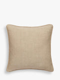 OKA Carthew embroidered cushion 51x51cm linen, UK version