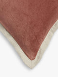 OKA Isla cushion velvet and linen 51x51cm (British brand)