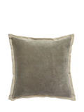 OKA Isla cushion velvet and linen 51x51cm (British brand)