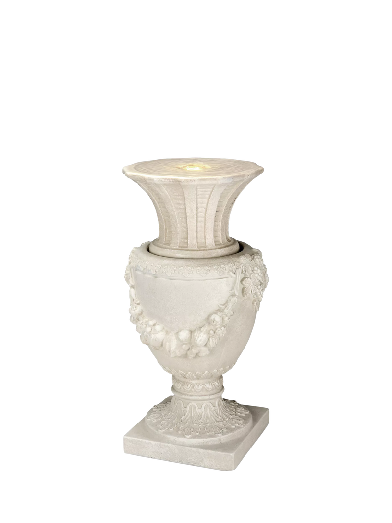 Kaemingk Geneve vase stone effect LED water feature - British product