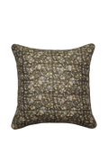 OKA Pattiyan cushion in dark seafoam and hemp, 51x51cm (British brand)