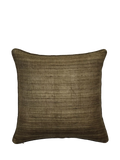 OKA Pattiyan cushion in dark seafoam and hemp, 51x51cm (British brand)