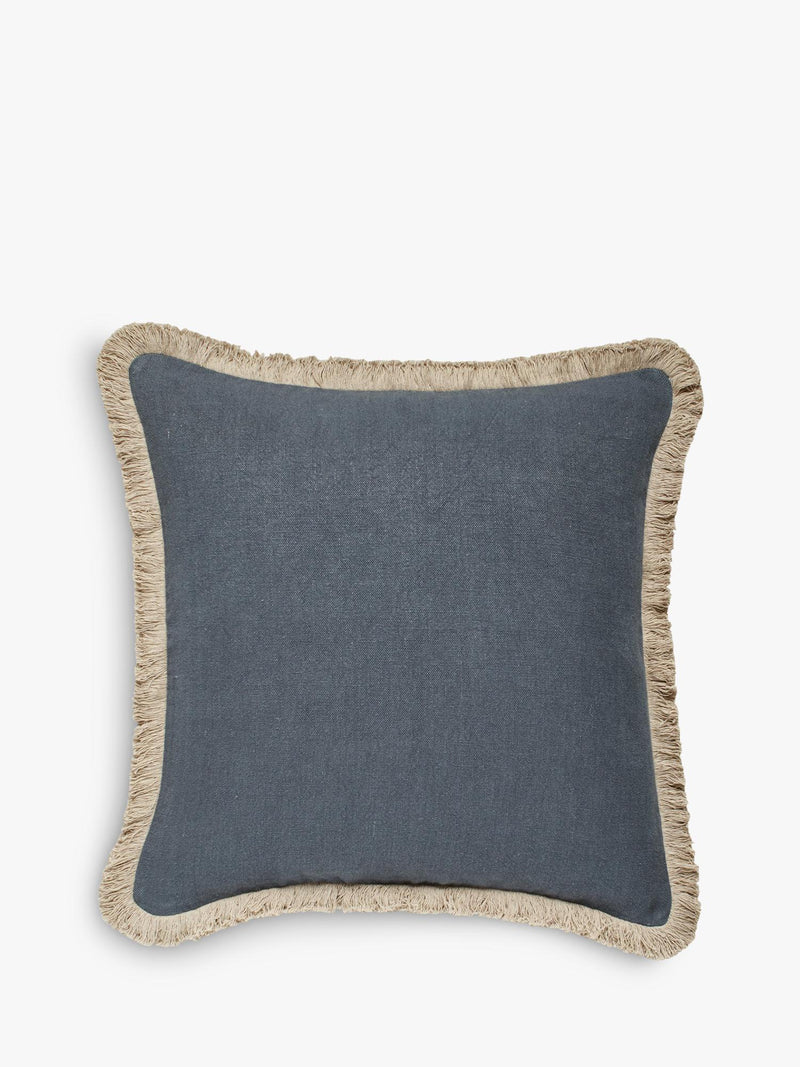 OKA stonewashed linen cushion 51x51cm, imported from the UK