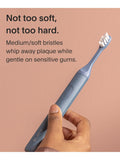 SURI toothbrush heads 3 pack, castor oil bristles (British brand)