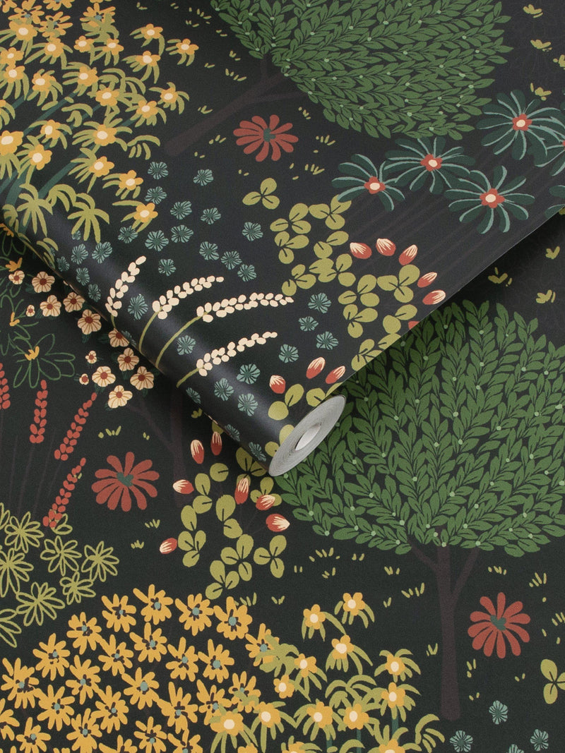 Graham & Brown Fable Forest wallpaper green 10m roll - British product
