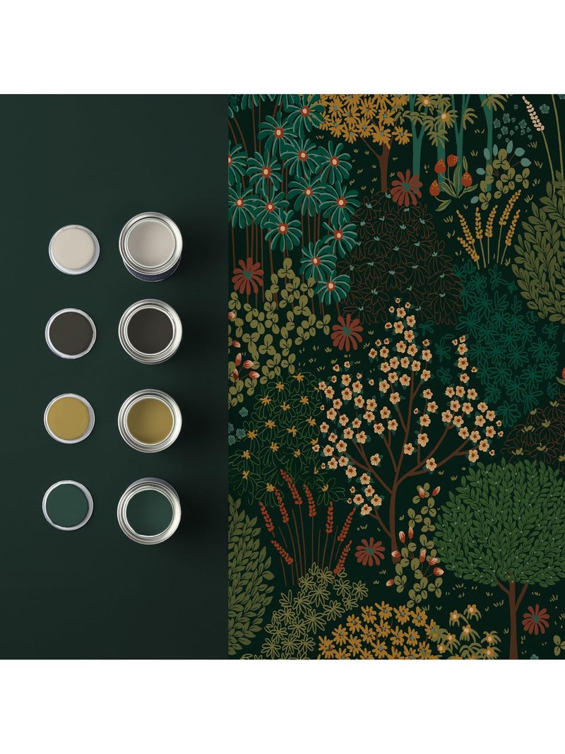 Graham & Brown Fable Forest wallpaper green 10m roll - British product