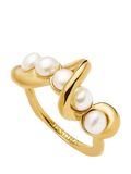 Missoma Molten Pearl Statement Ring Gold