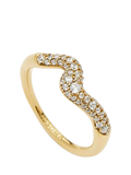 Missoma Molten Pave Crystal Ring, Gold