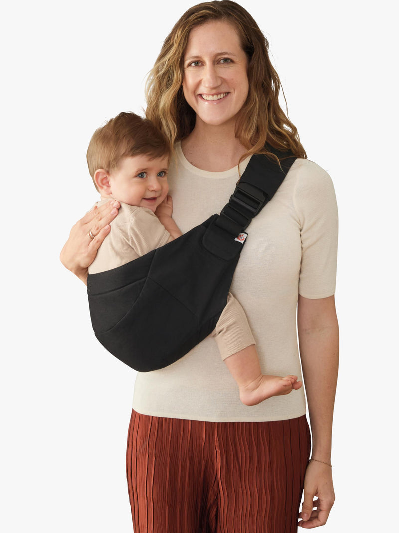 Ergobaby Upsie Sling Carrier Onyx Black, imported from the UK