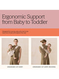 Ergobaby Upsie Sling Carrier Onyx Black, imported from the UK