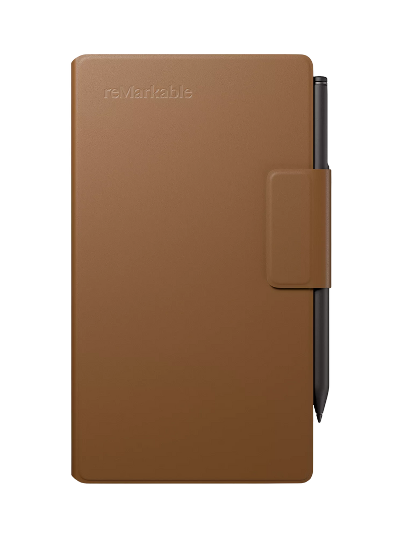 reMarkable Leather Book Folio for Paper Pro Move Brown - British product