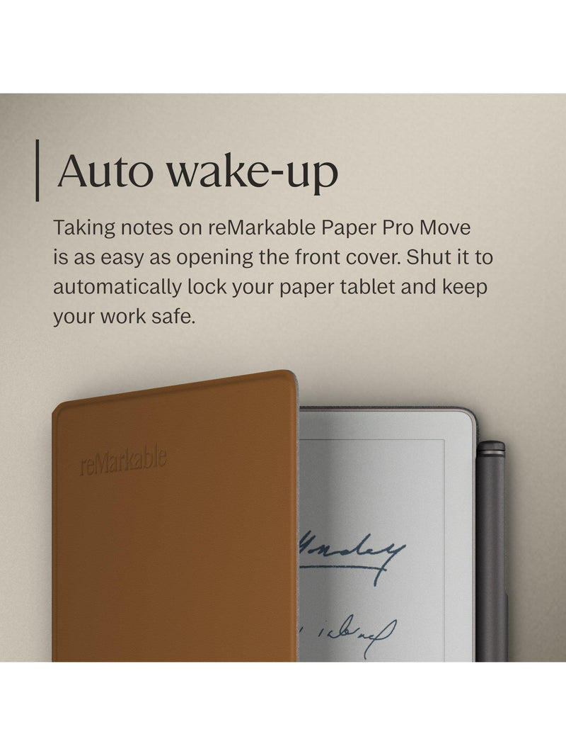 reMarkable Leather Book Folio for Paper Pro Move Brown - British product