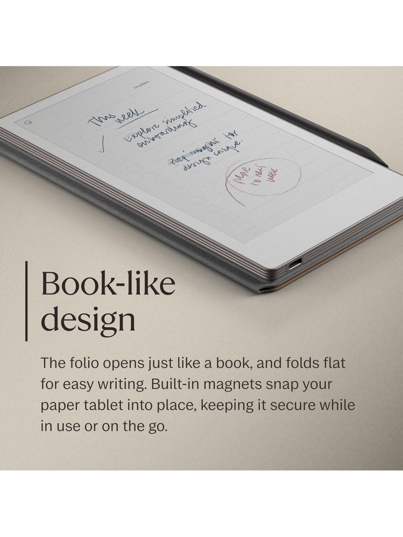 reMarkable Leather Book Folio for Paper Pro Move Brown - British product