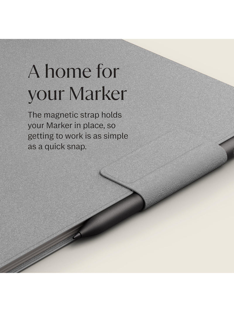 reMarkable grey Book Folio Case for Paper Pro - British product
