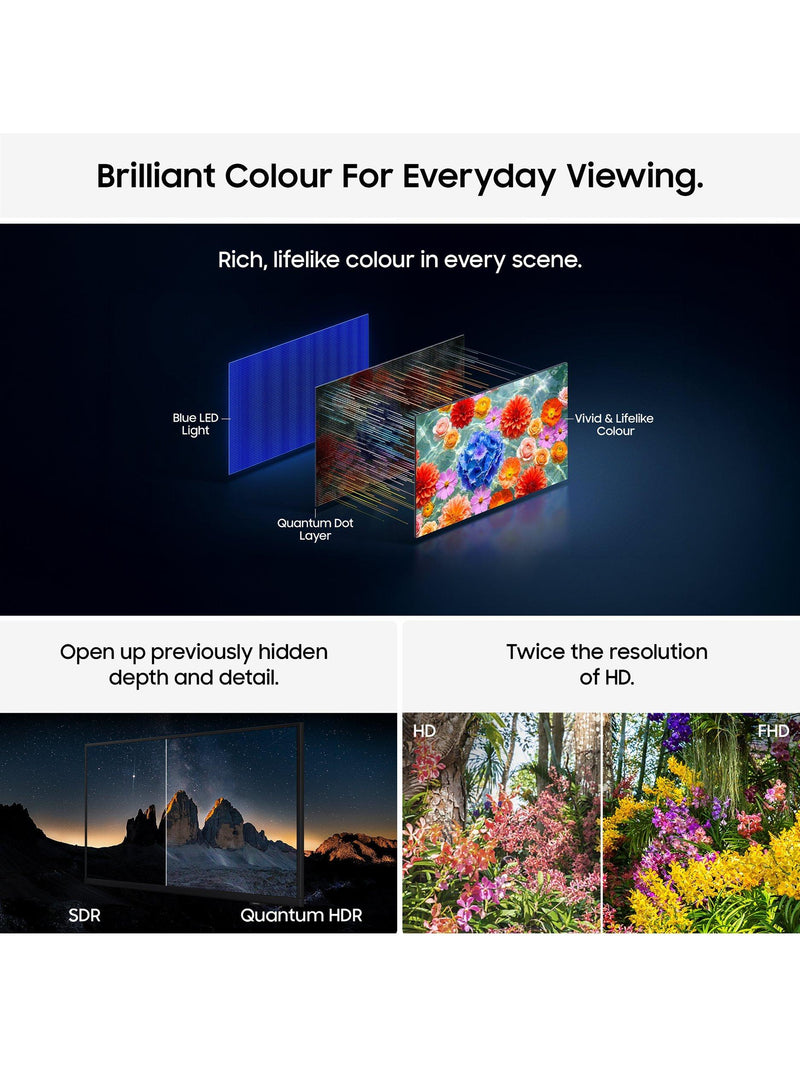 Samsung 32 inch QLED Full HD Smart TV Black, UK version