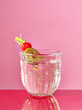 Eleanor Bowmer glass tumblers Lips & Stars set of 4 280ml - British product