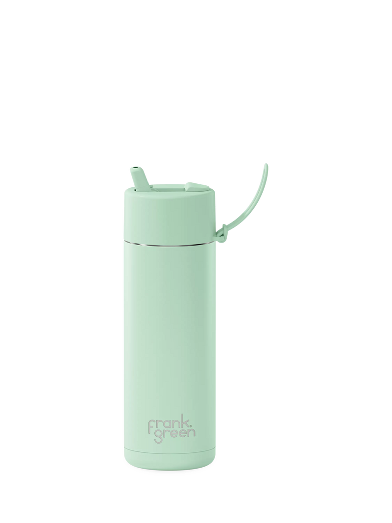 frank green Flip Straw Lid Ceramic Drinks Bottle 595ml
