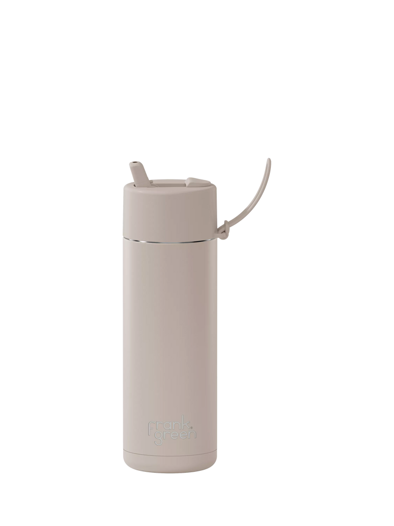 frank green Flip Straw Lid Ceramic Drinks Bottle 595ml