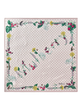Mulberry River Side Pure Silk Printed Square Scarf 70cm
