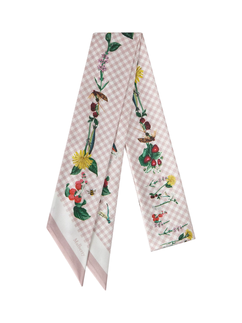 Mulberry Riverside Floral Skinny Scarf