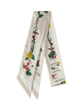 Mulberry Riverside Floral Skinny Scarf