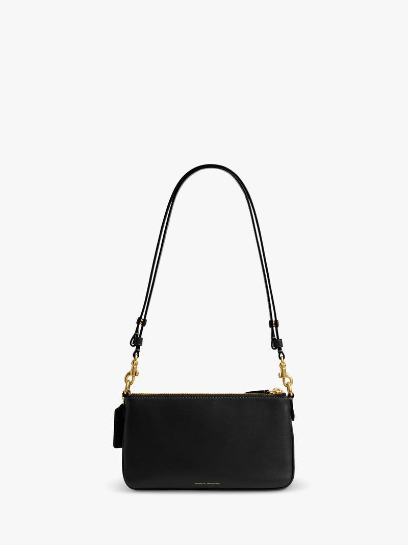 Coach Audrey Leather Cross Body Bag Black - British product