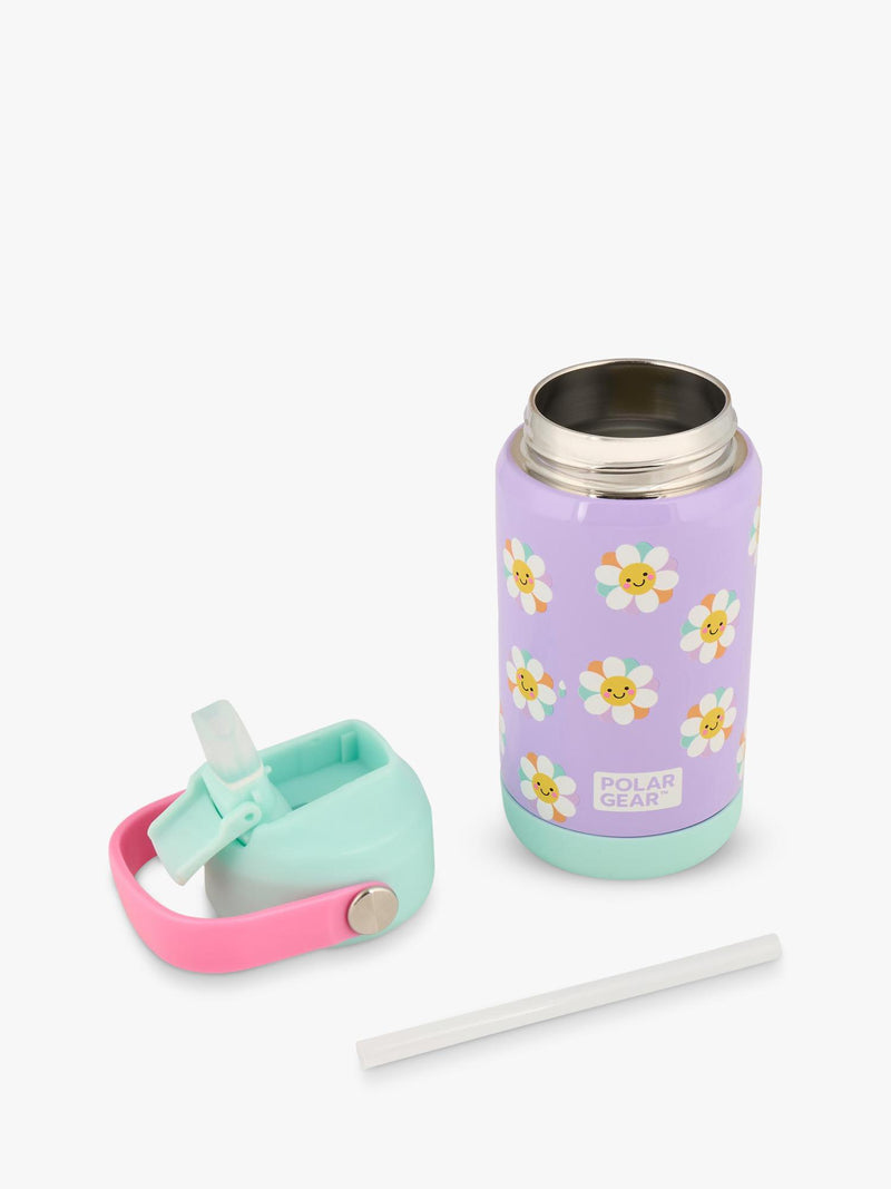 Polar Gear kids daisy drinks bottle 370ml lilac mint, imported from the UK
