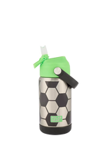 John Lewis Polar Gear Kids' Football Insulated Water Bottle, Black/Green, 370ml- Buy online at McGrocer