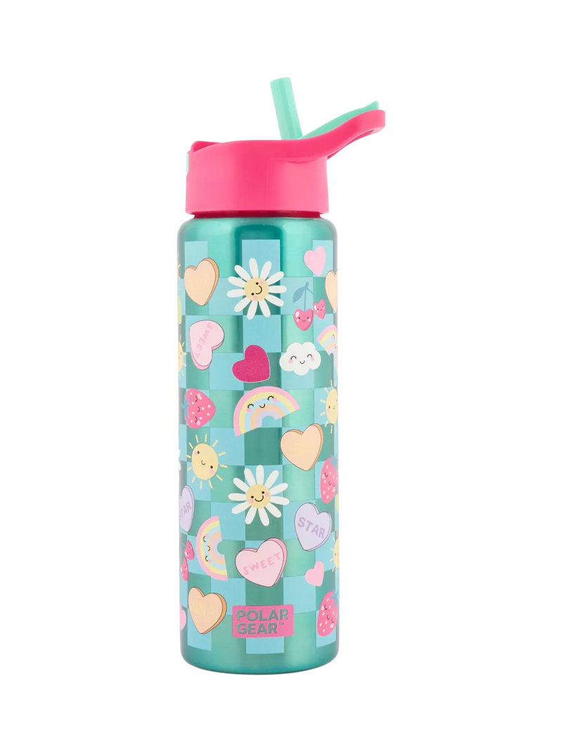 Polar Gear kids strawberry drinks bottle 750ml teal - British product