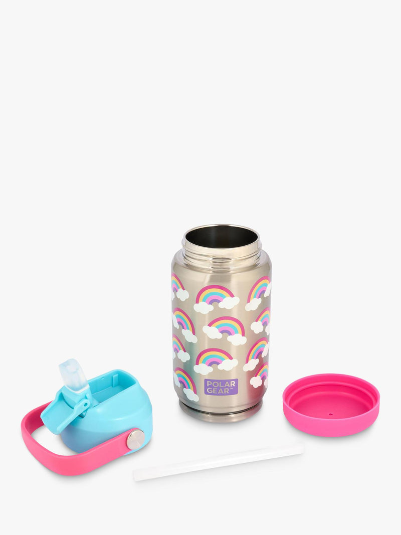 Polar Gear rainbow kids water bottle 370ml (British brand)