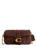 Coach quilted suede crossbody bag Dark Chocolate (British brand)