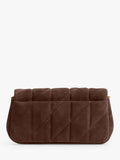 Coach quilted suede crossbody bag Dark Chocolate (British brand)