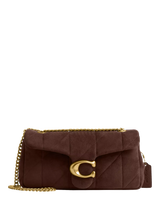 John Lewis Coach Tabby 26 Quilted Suede Shoulder Bag, Dark Chocolate- Buy online at McGrocer